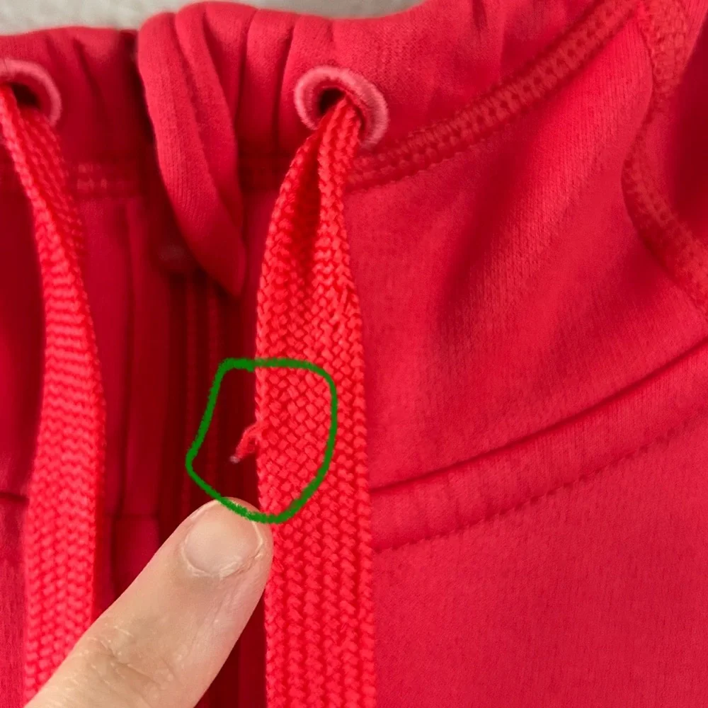 Nike Thermal-Fit Full Zip Hoodie Jacket Red Sz L Activewear Outdoor Streetwear